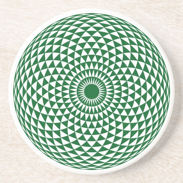 Hypnotic Toroid Mandala Untersetzer (Vorne)