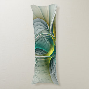 Hypnotische Abstrakt Golden Turquoise Aquamarines  Seitenschläferkissen