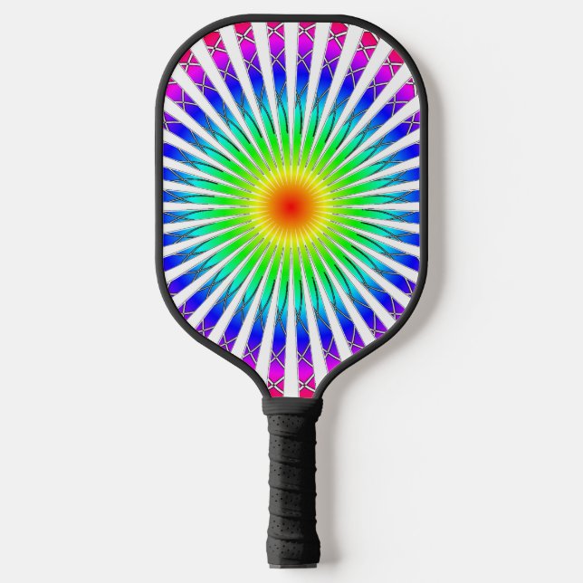 Hypnotische Blume Pickleball Schläger (Vorderseite)