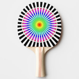Hypnotische Blume Tischtennis Schläger