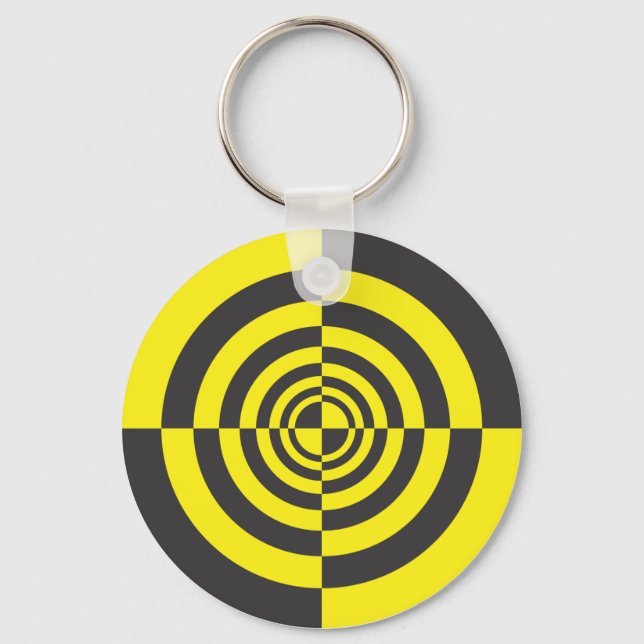 Hypnotische Kreise Schlüsselanhänger (Vorderseite)