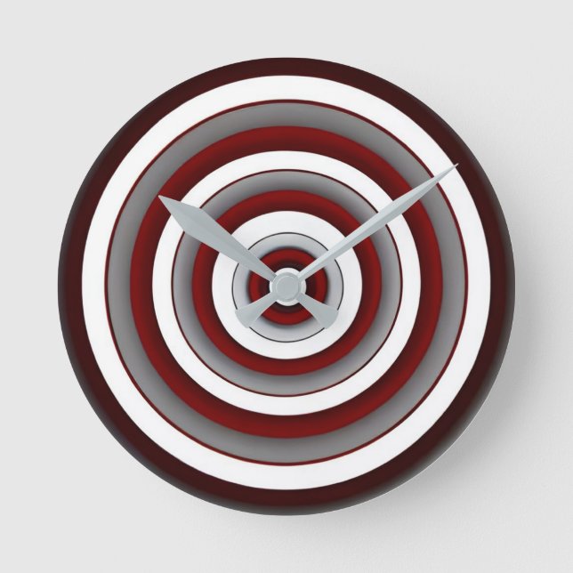 Hypnotische Kreise Uhr (Vorderseite)