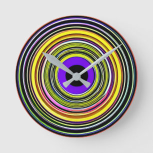 Hypnotische Kreise Uhr