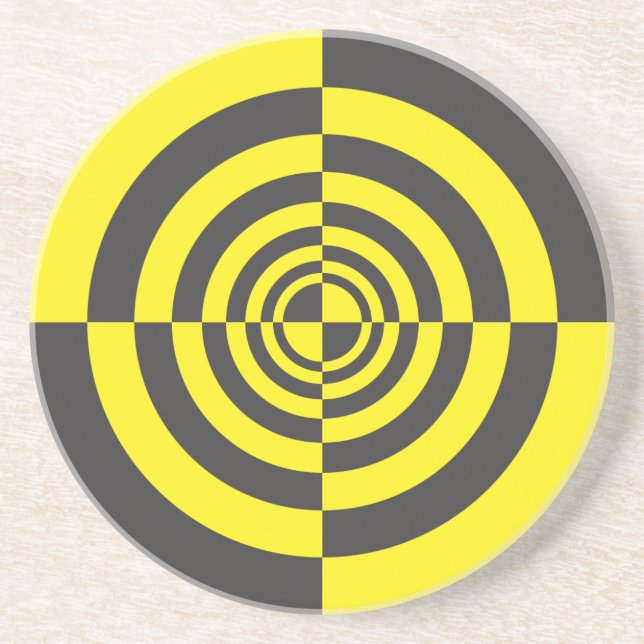 Hypnotische Kreise Untersetzer (Vorne)