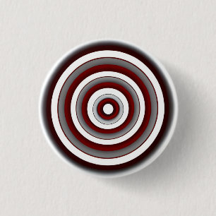 Hypnotische Kreisläufe 3 cm Runde Abzeichen Button