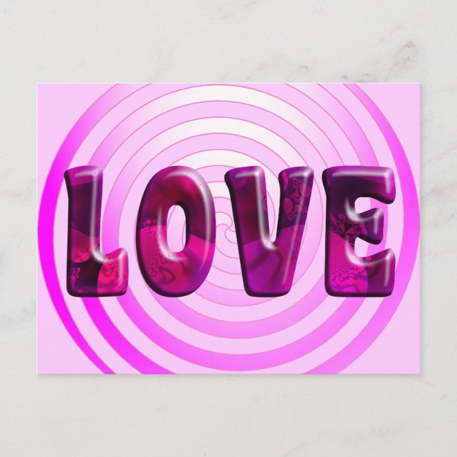 Hypnotische Liebe Postkarte (Vorderseite)