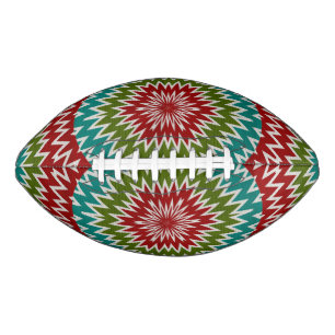 Hypnotische Mandalaik-Blume Football