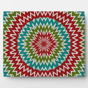 Hypnotische Mandalaik-Blume Fotoplatte