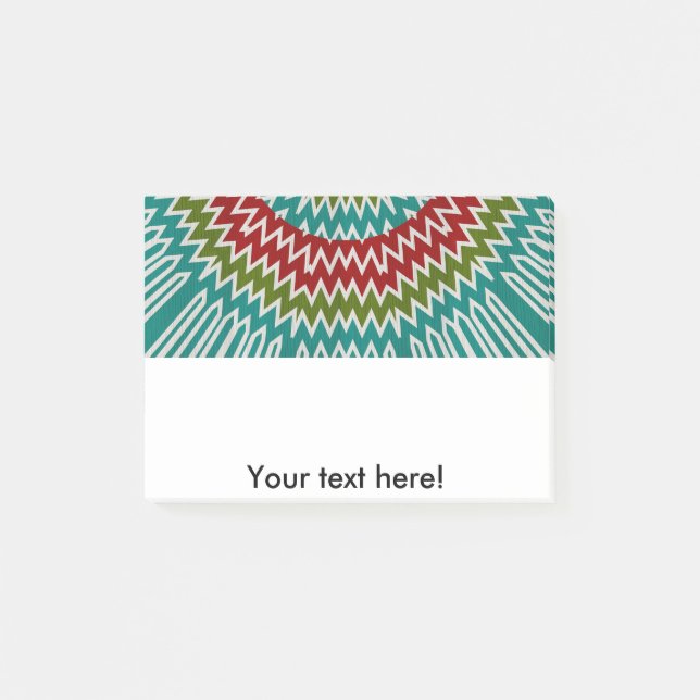 Hypnotische Mandalaik-Blume Post-it Klebezettel (Vorderseite)