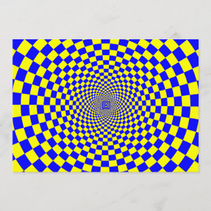 Hypnotische optische Illusion Einladung