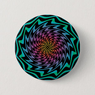 HYPNOTISCHE SCHEIBE Hypnotisierender Neon-Kühler-Z Button