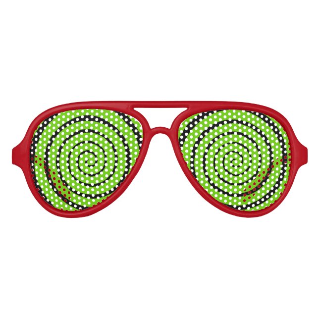 hypnotische Spiralaugen Sonnenbrille (Vorderseite)