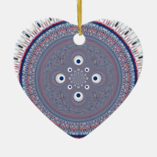 Hypnotische Symmetrie: Abstrakte geometrische Kuns Keramikornament