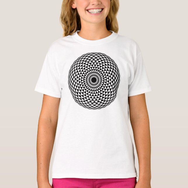 Hypnotische Toroid-Mandala T-Shirt (Vorderseite)