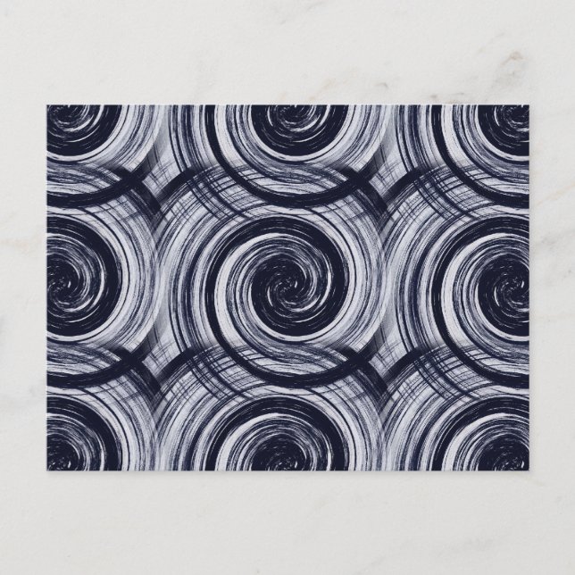 Hypnotische Wirbel Postkarte (Vorderseite)