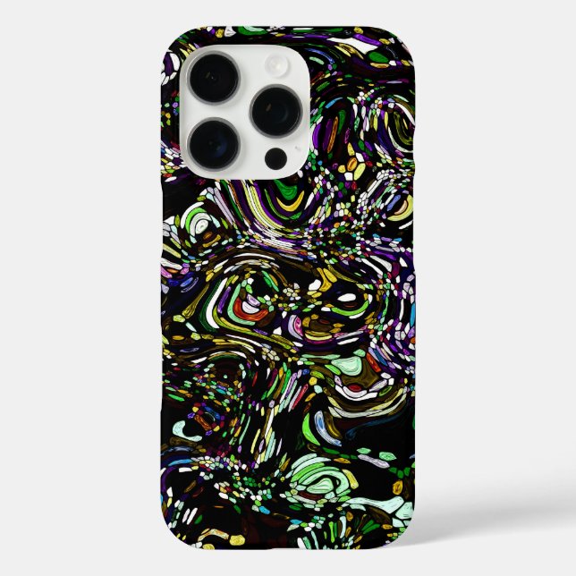 Hypnotische Wirbelenergie in Grün Case-Mate iPhone Hülle (Rückseite)