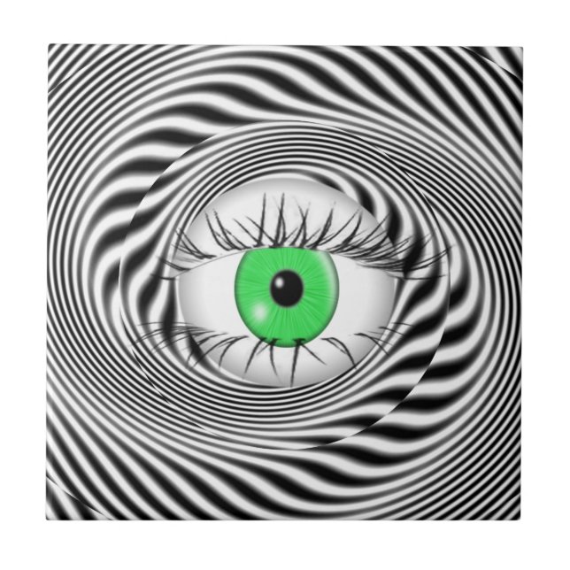 HYPNOTISCHES AUGE - HYPNOTIST FLIESE (Vorderseite)
