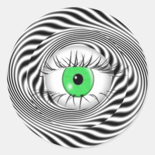 HYPNOTISCHES AUGE - HYPNOTIST RUNDER AUFKLEBER