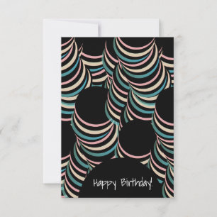 Hypnotisches Happy Birthday für jeden Anlass Karte