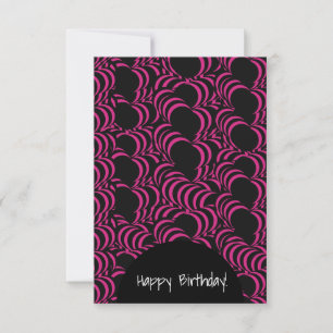 Hypnotisches Lila Grün Alles Gute zum Geburtstag z Karte