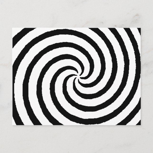 Hypnotisieren Sie die Zazzle-Geschenke des MUSEUM Postkarte (Vorderseite)