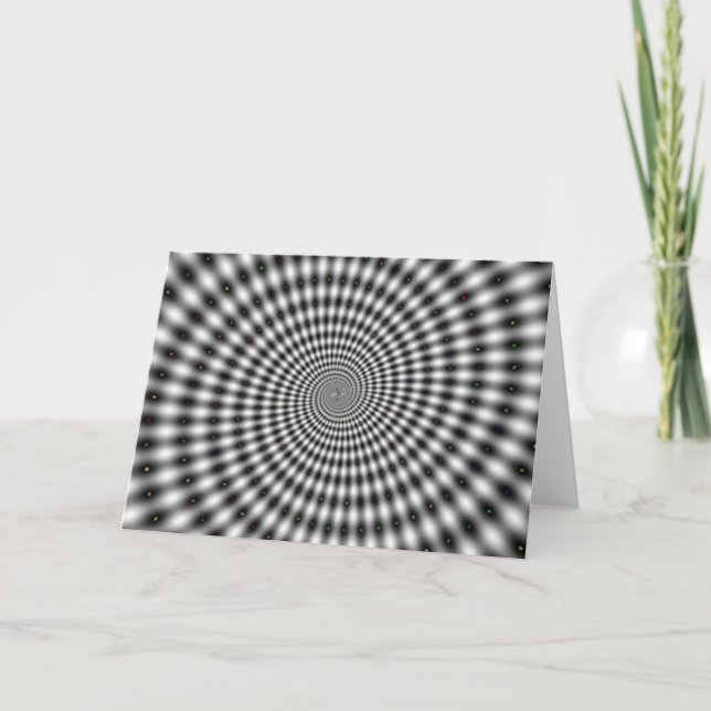 Hypnotisierung der optischen Illusion Spiral Karte (Vorderseite)