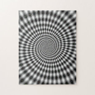 Hypnotisierung der optischen Illusion Spiral Puzzle