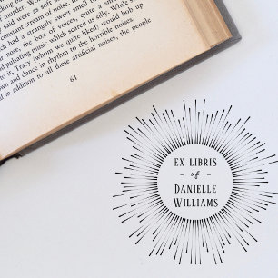 Hypnotisierung der Sun Rays Ex Libris Individuelle Gummistempel