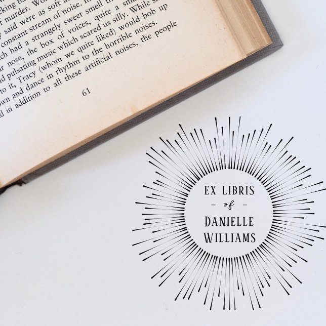 Hypnotisierung der Sun Rays Ex Libris Individuelle Gummistempel (Von Creator hochgeladen)