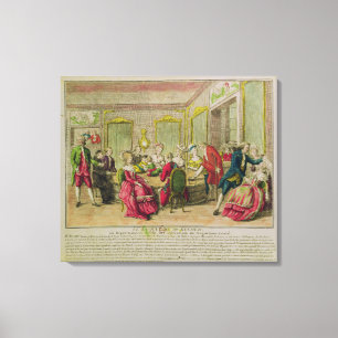 Hypnotism-Sitzung mit Franz Anton Mesmer 1784 Leinwanddruck
