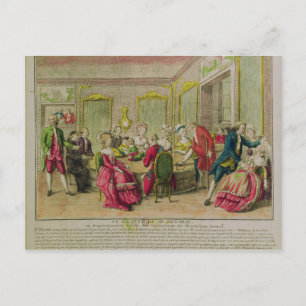 Hypnotismus Session mit Franz Anton Mesmer 1784 Postkarte