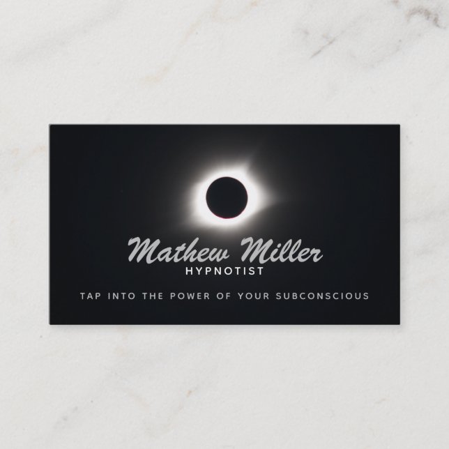 Hypnotist Slogans Business Cards Visitenkarte (Vorderseite)