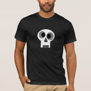 Hypnotized weißes Schädel-T-Shirt T-Shirt