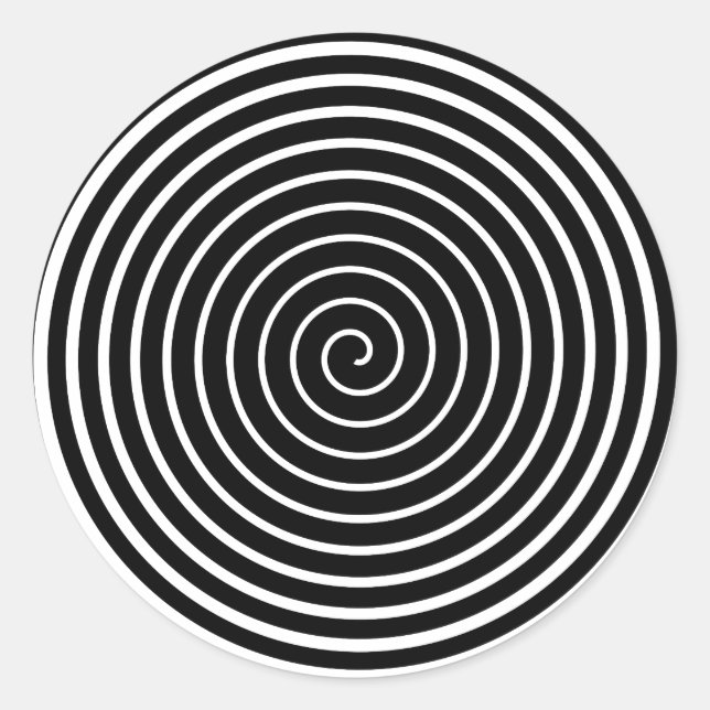 Hypnotizer Black Runder Aufkleber (Vorderseite)