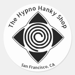 Hypo Hanky Shop Hypnose Überall Logoaufkleber Runder Aufkleber