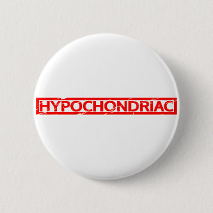 Hypochondriale Briefmarke Button