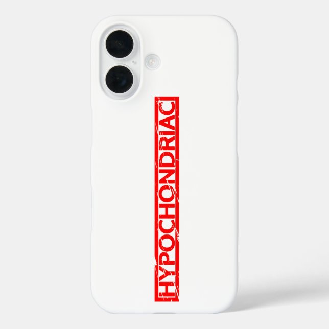 Hypochondriale Briefmarke Case-Mate iPhone Hülle (Rückseite)