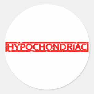 Hypochondriale Briefmarke Runder Aufkleber