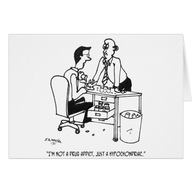Hypochondrischer Cartoon 3104 (Vorderseite (Horizontal))