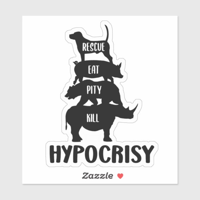 Hypocrisy, Activism Sticker (Blatt)