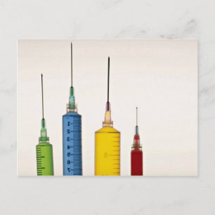 Hypodermic needles postkarte