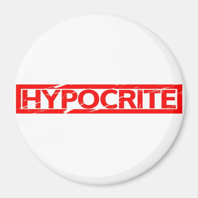 Hypokritsche Briefmarke Magnet (Vorne)