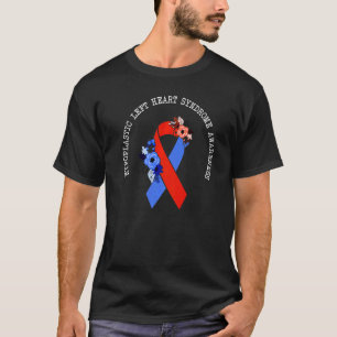 Hypoplastisch Verlassen Herzsyndrom Awareness Red  T-Shirt