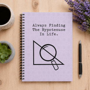 Hypotenuse Finder Mathe-Freak Geometrie-Liebhaber Notizblock