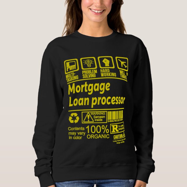 HYPOTHEKARKREDITPROZESSOR LÖST PROBLEME SWEATSHIRT (Vorderseite)