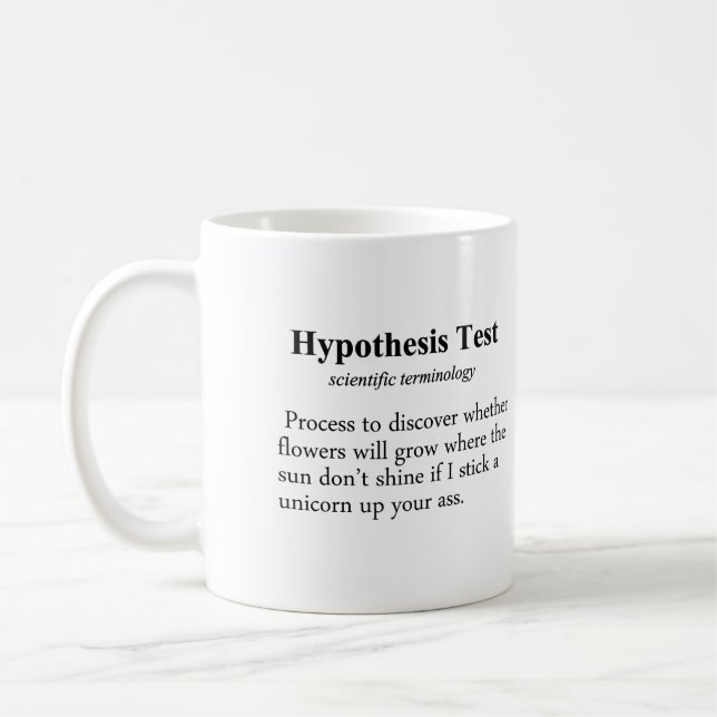 Hypothese-Prüfungs-Definition Tasse (Links)