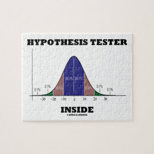 Hypothese Tester Inside (Bell Curve Spaß) Puzzle