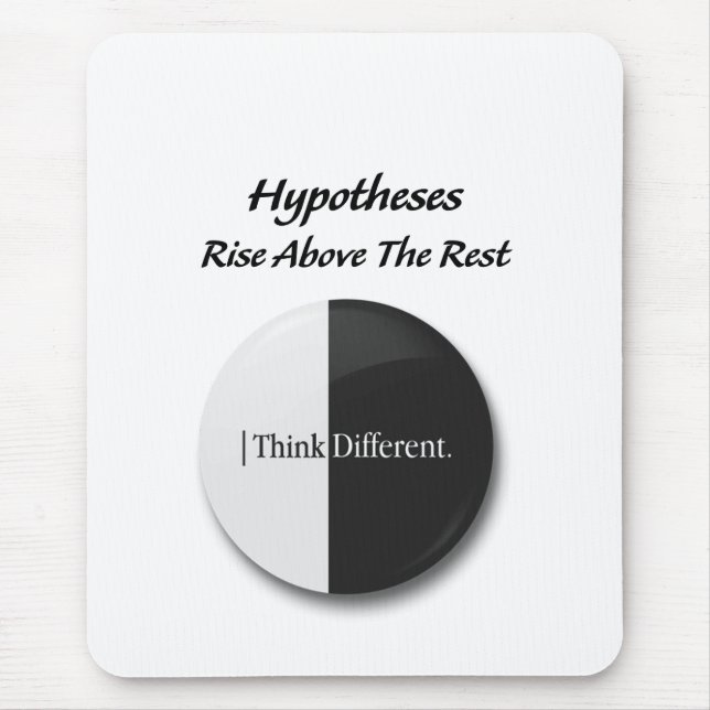 "Hypothesen: Erhebe dich über den Rest: motivieren Mousepad (Vorne)