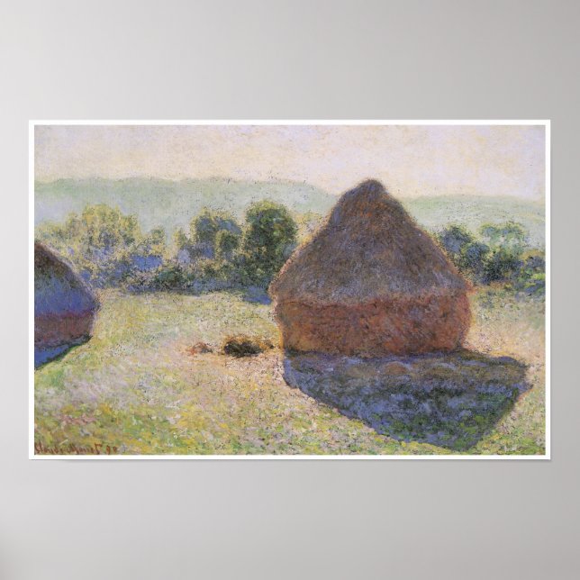 Hystacks am Noon, 1890 Poster (Vorne)