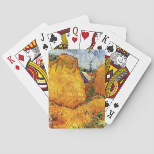 Hystacks in der Provence von Van Gogh. Spielkarten